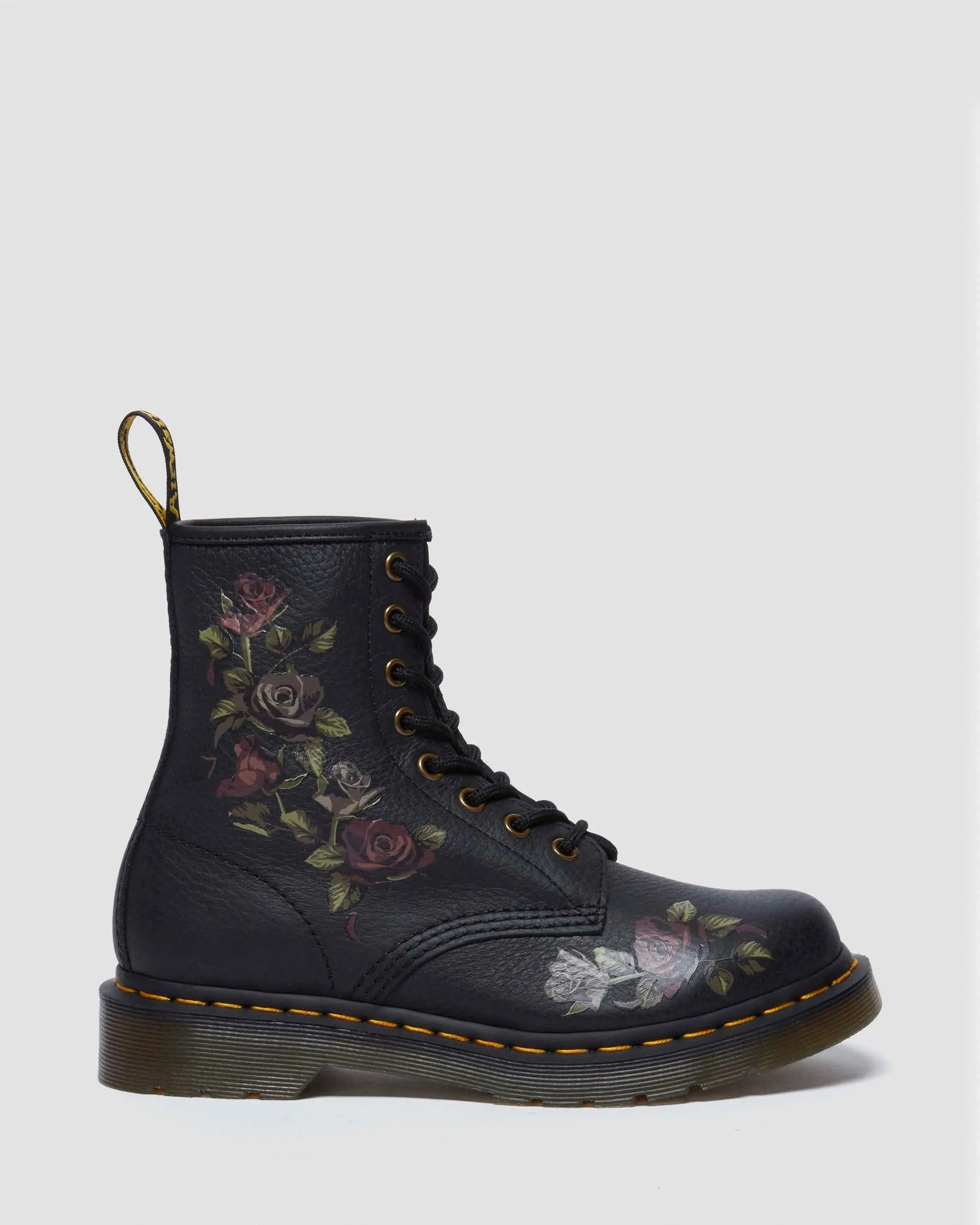 1460 Decayed Roses Leather Lace Up Boots