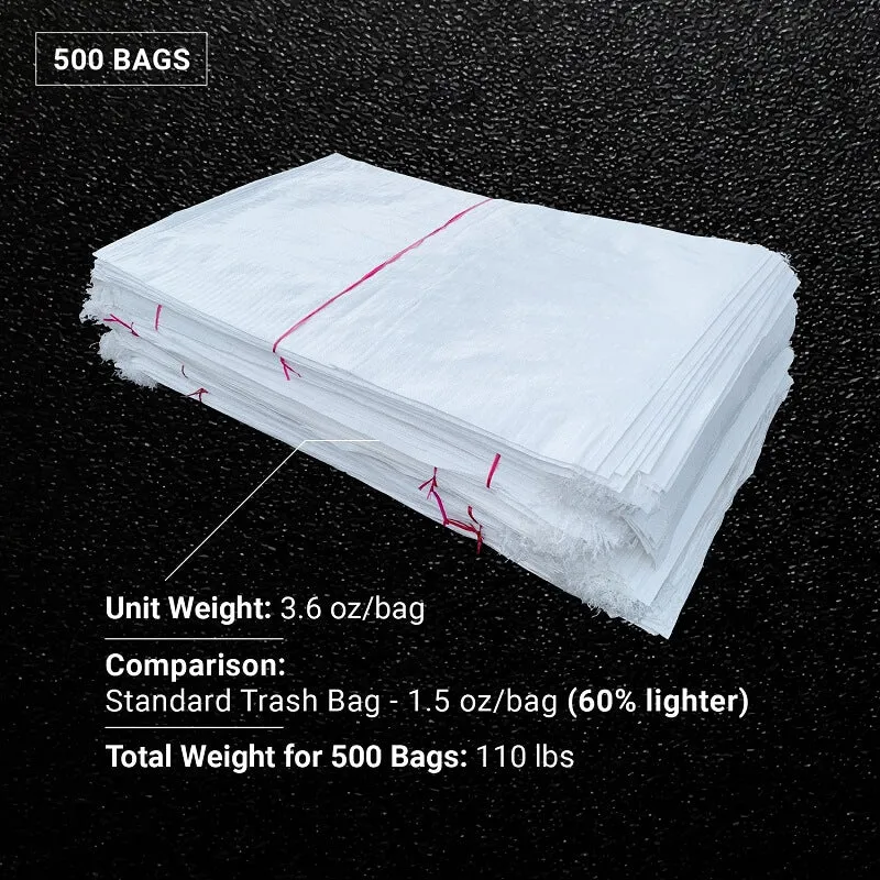 25" x 40" Large Sandbags (2X Thicker) - Empty, Reusable