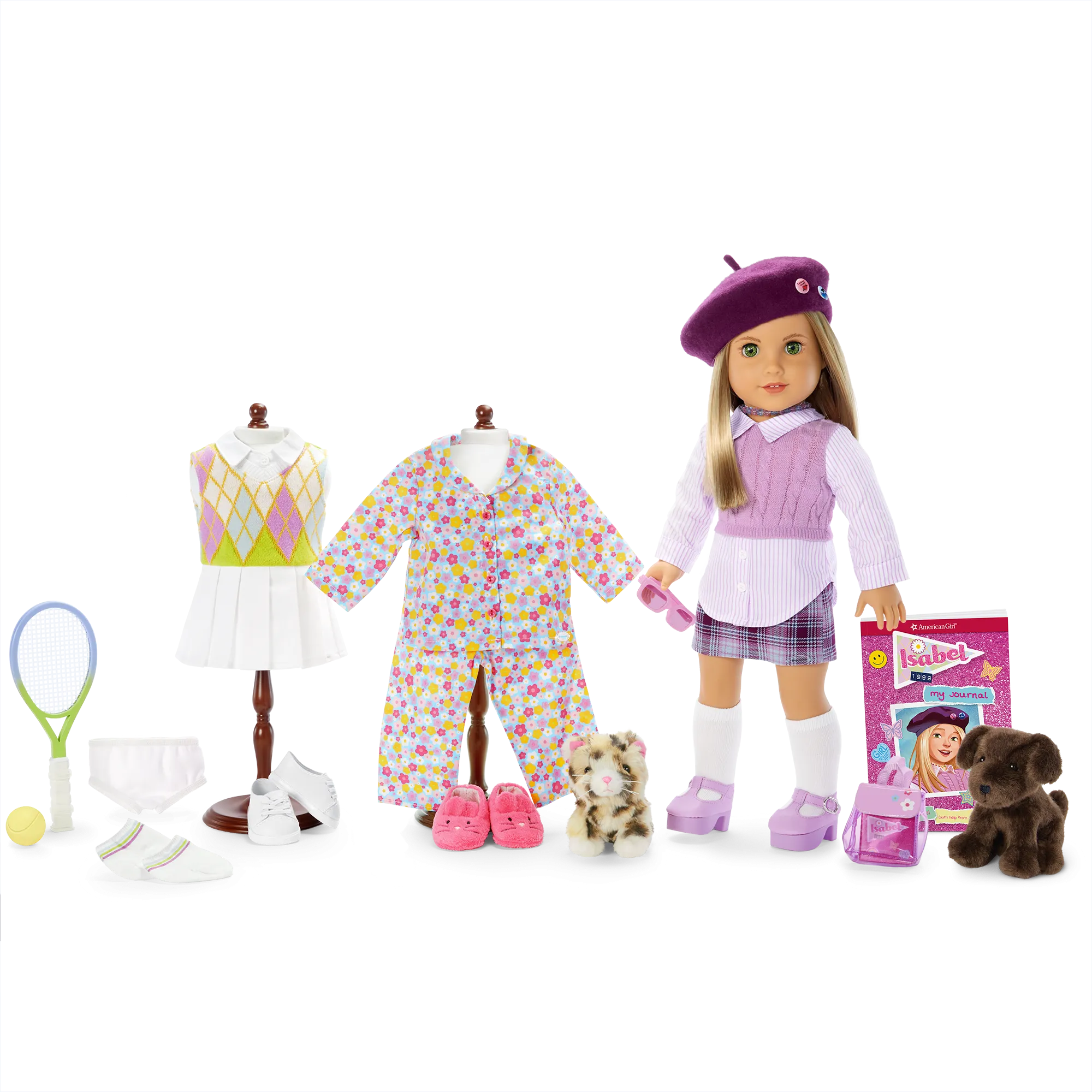 ’90s Twins Isabel’s™ Tennis Gift Set (Historical Characters)