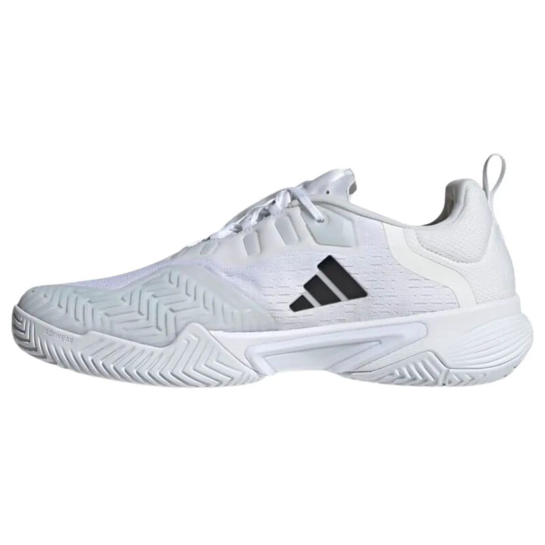 Adidas Barricade Mens Tennis Shoes - White/Black/Silver