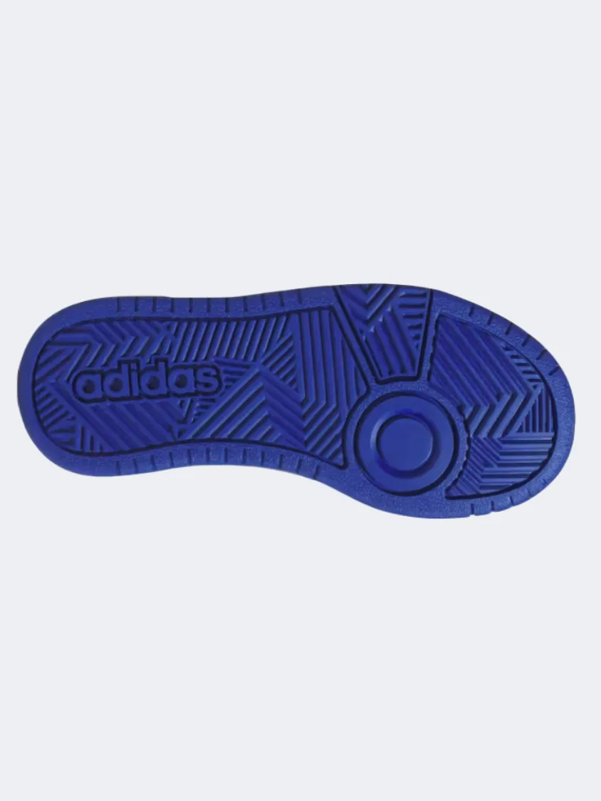 Adidas Hoops 3 Gs Boys Sportswear Shoes Grey/Blue/White