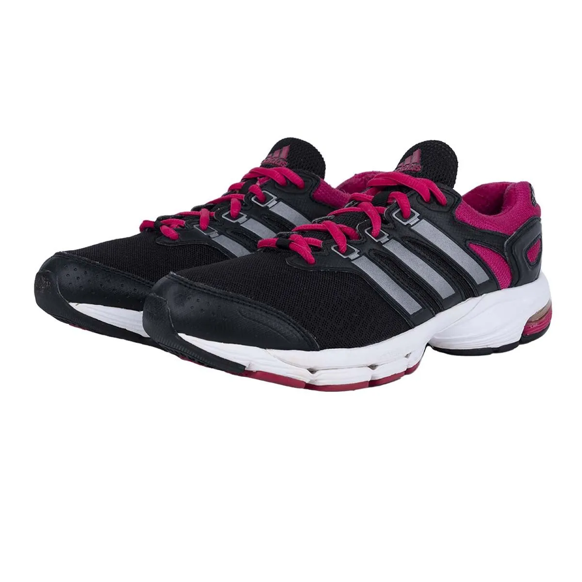 Adidas Lightster Cush Sport Shoes Fabric Black Colour For Women