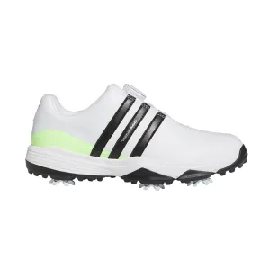 ADIDAS Tour360 Men's Spiked Shoes (White/Black/Green)