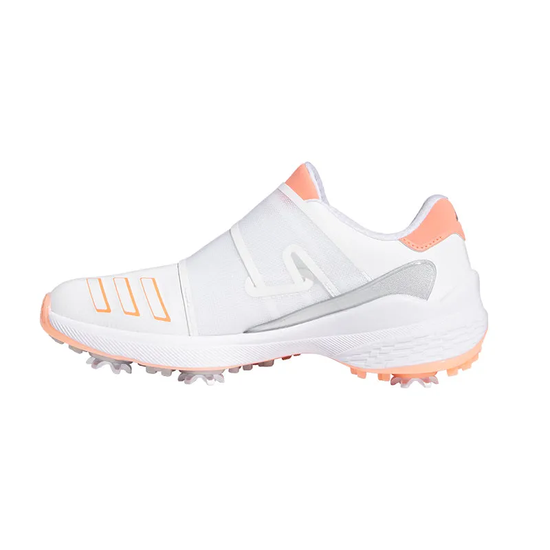 ADIDAS ZG23 BOA Women's Spiked Shoes (White/Coral/Silver)