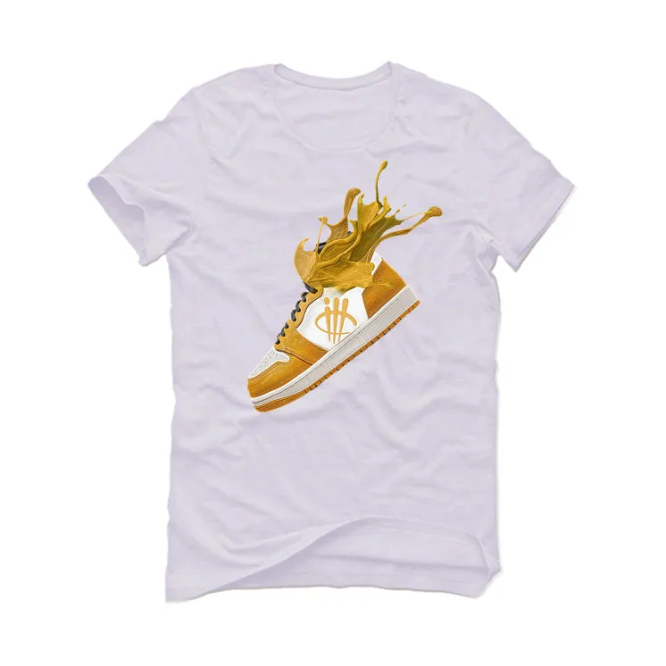 Air Jordan 1 High OG “Yellow Ochre” | illcurrency White T-Shirt (SPLASH)