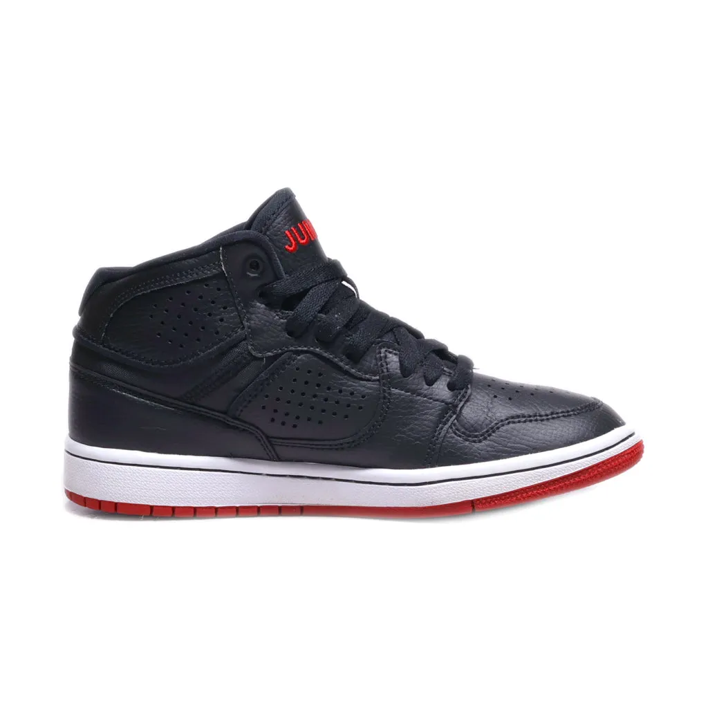 Air Jordan Access High-Top Sneakers Leather Black Colour For Women