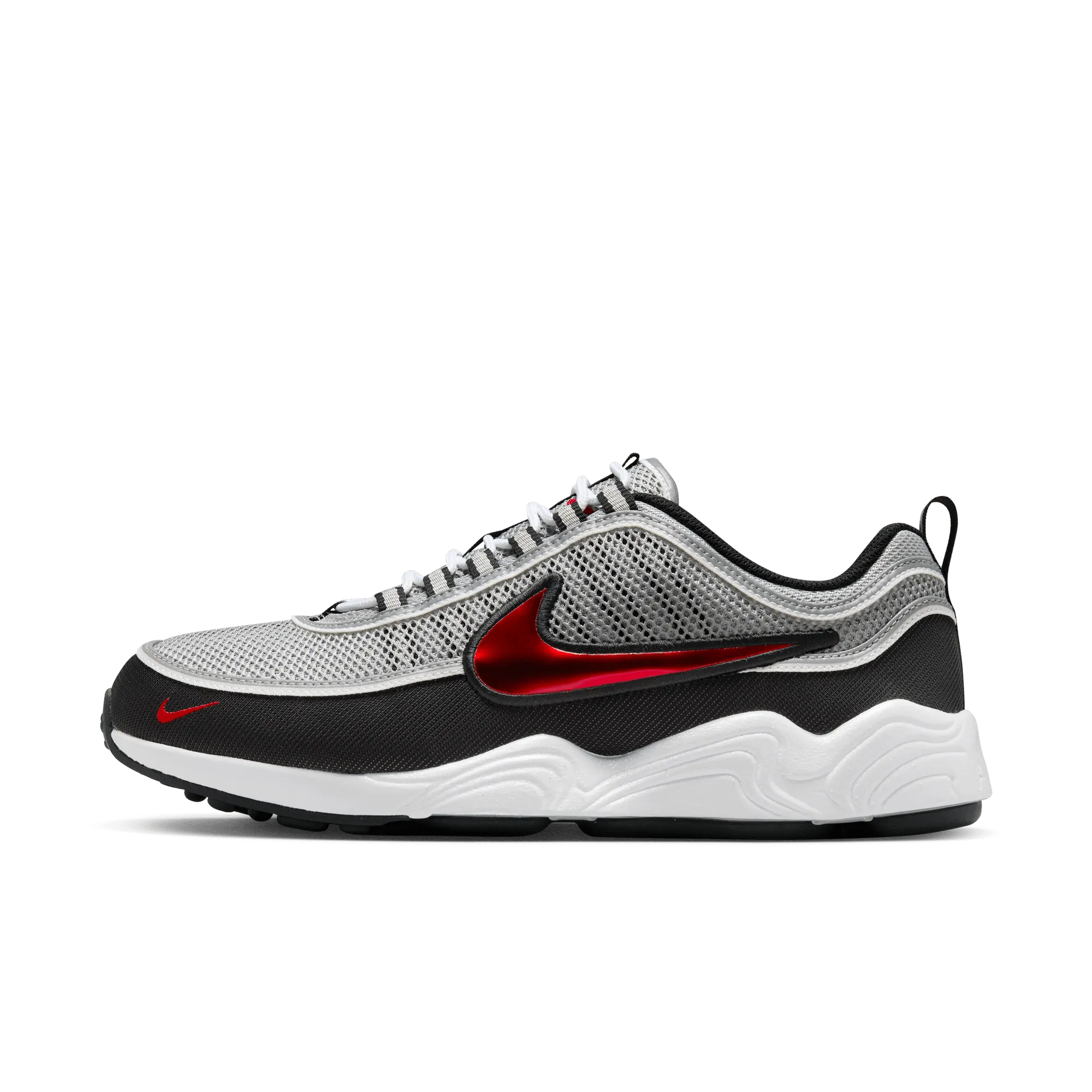 Air Zoom Spiridon 'Metallic Silver and Sport Red'