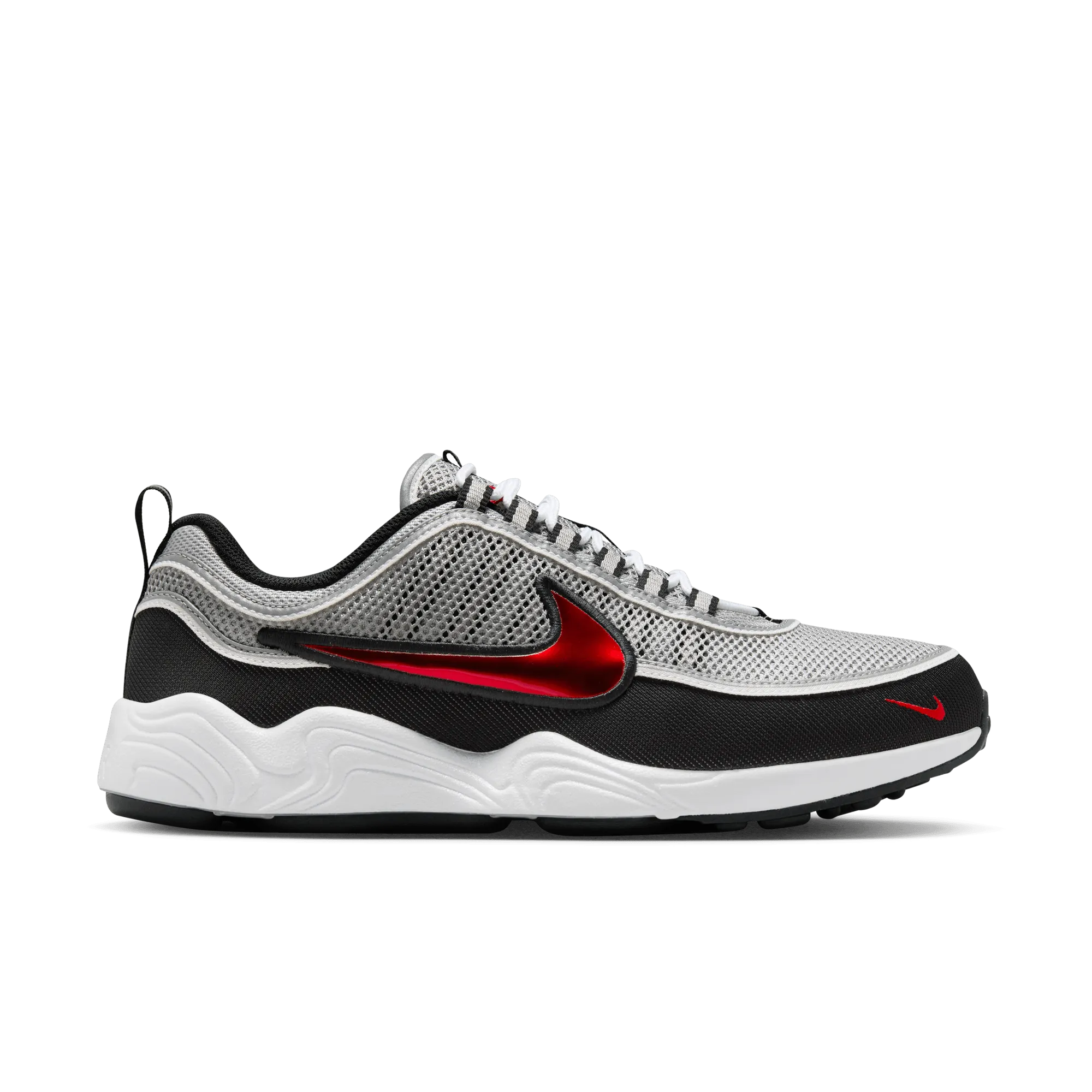 Air Zoom Spiridon 'Metallic Silver and Sport Red'