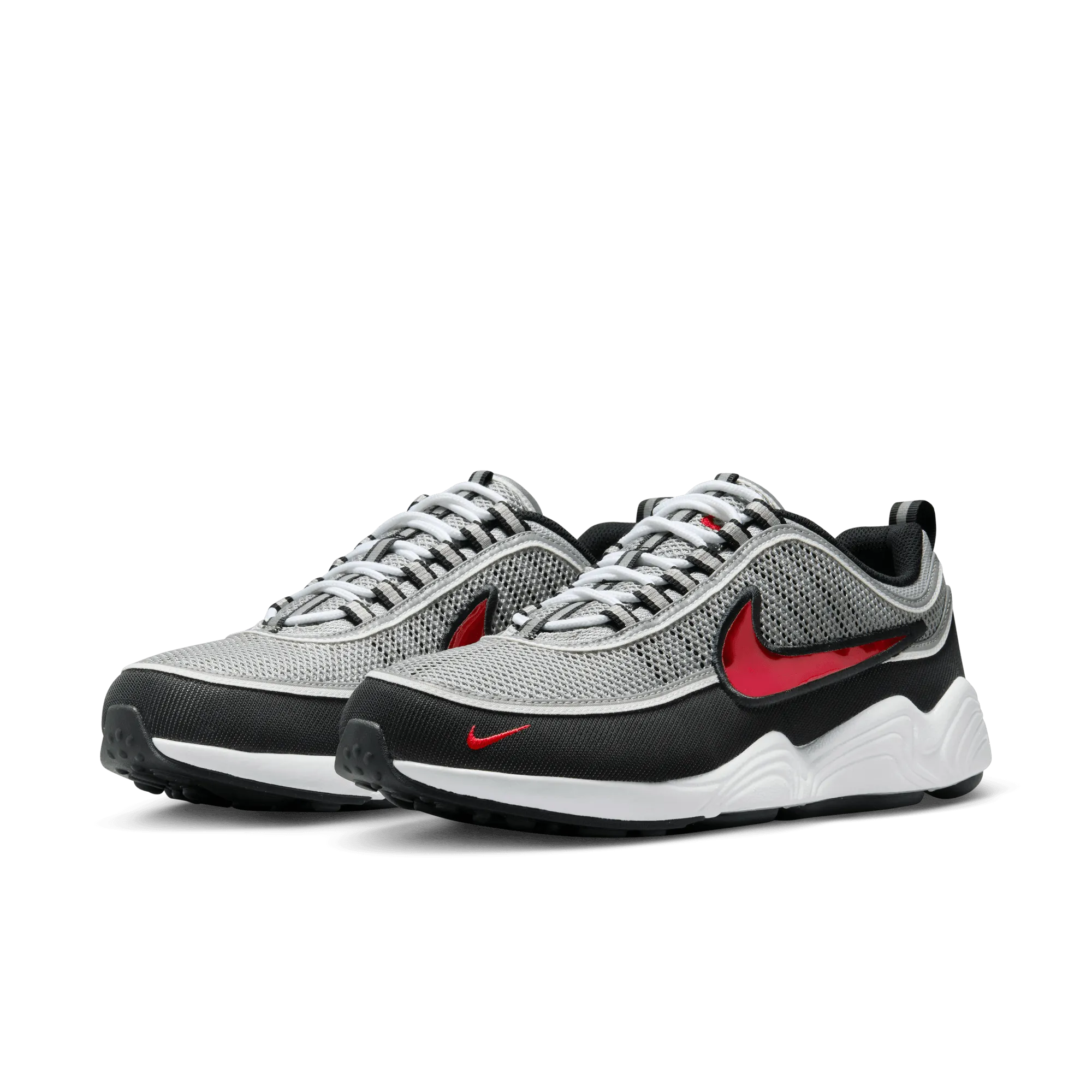 Air Zoom Spiridon 'Metallic Silver and Sport Red'