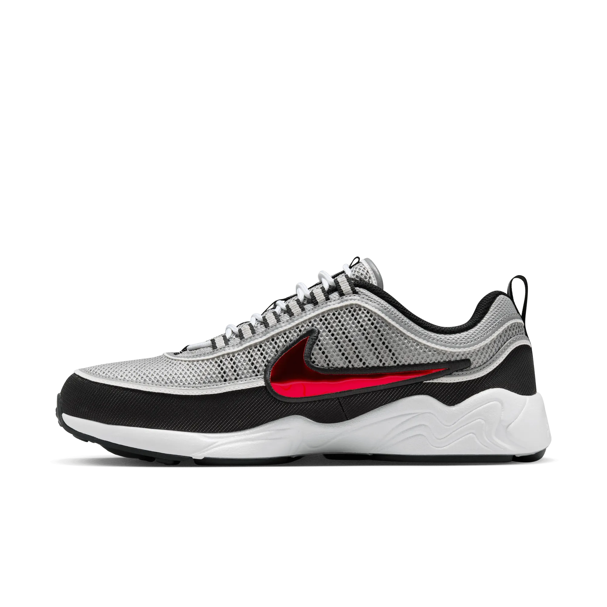 Air Zoom Spiridon 'Metallic Silver and Sport Red'