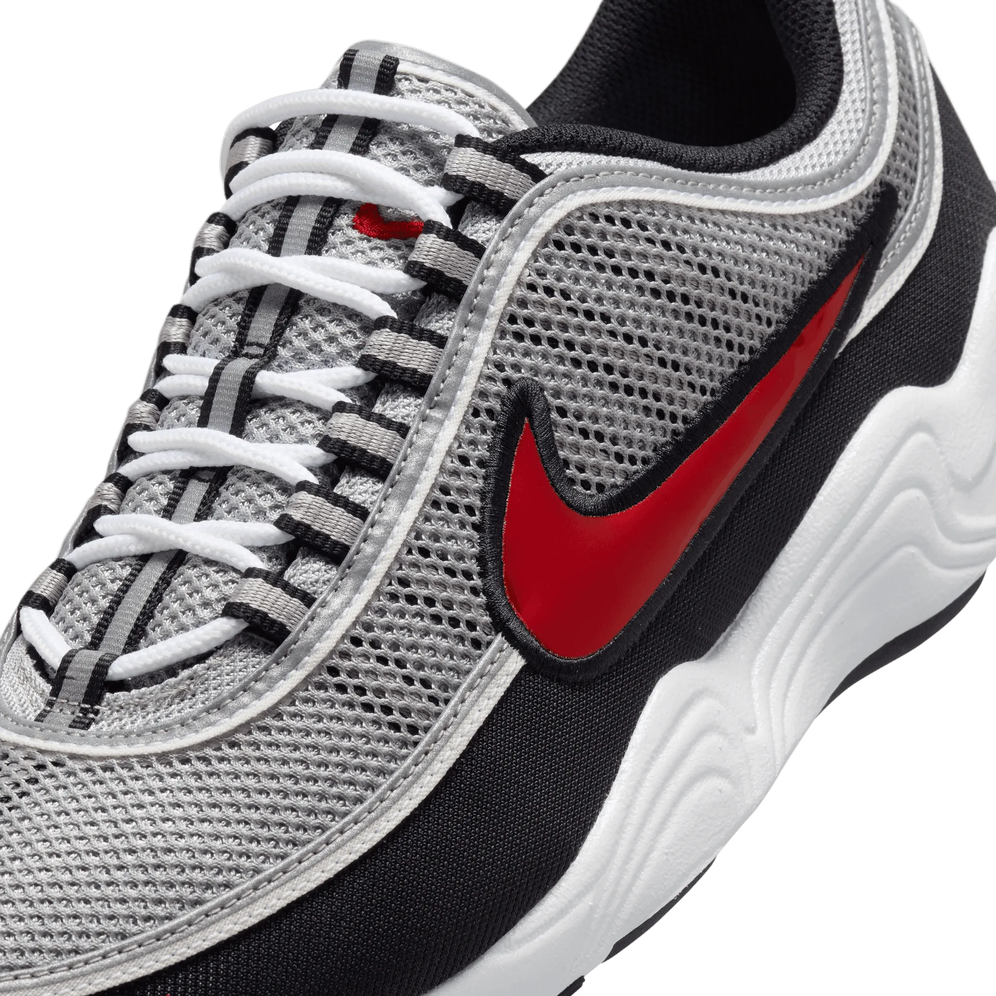 Air Zoom Spiridon 'Metallic Silver and Sport Red'