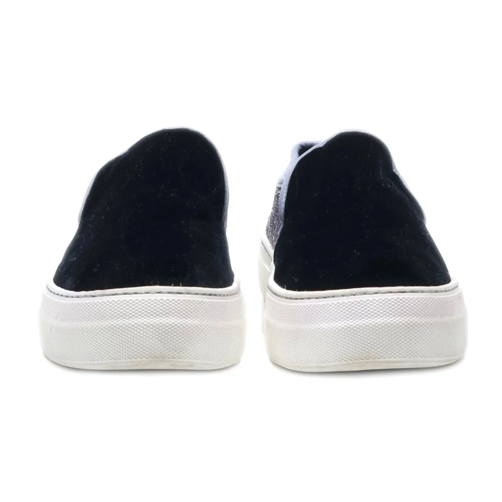 Aldo Low-Top Sneakers Suede Black Colour For Women