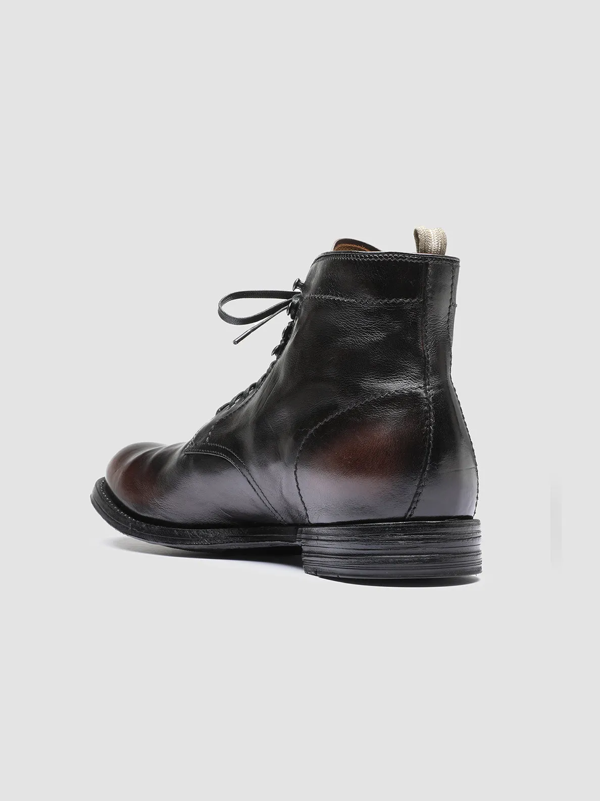 ANATOMIA 013 - Dark Brown Leather Ankle Boots