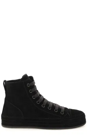 Ann Demeulemeester Raven High-Top Sneakers