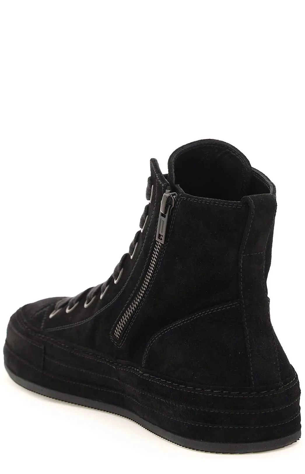 Ann Demeulemeester Raven High-Top Sneakers