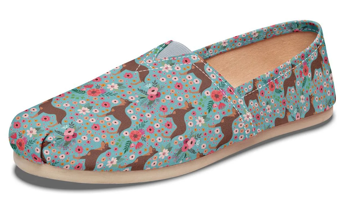 Australian Kelpie Flower Casual Shoes