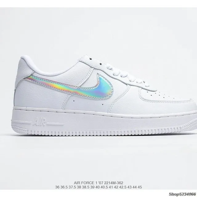 Authentic original Air Force 1 Low low-top versatile casual sports shoes Women's size 36-39 white red