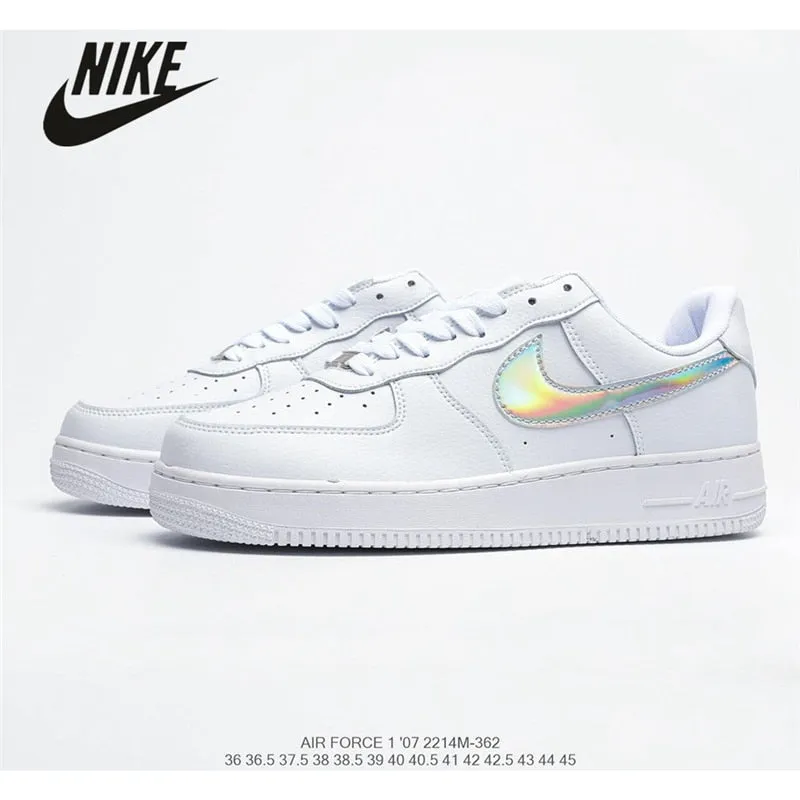 Authentic original Air Force 1 Low low-top versatile casual sports shoes Women's size 36-39 white red