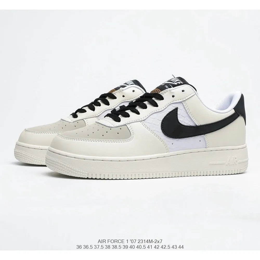 Authentic original Air Force 1 Low low-top versatile casual sports shoes Women's size 36-39 white red