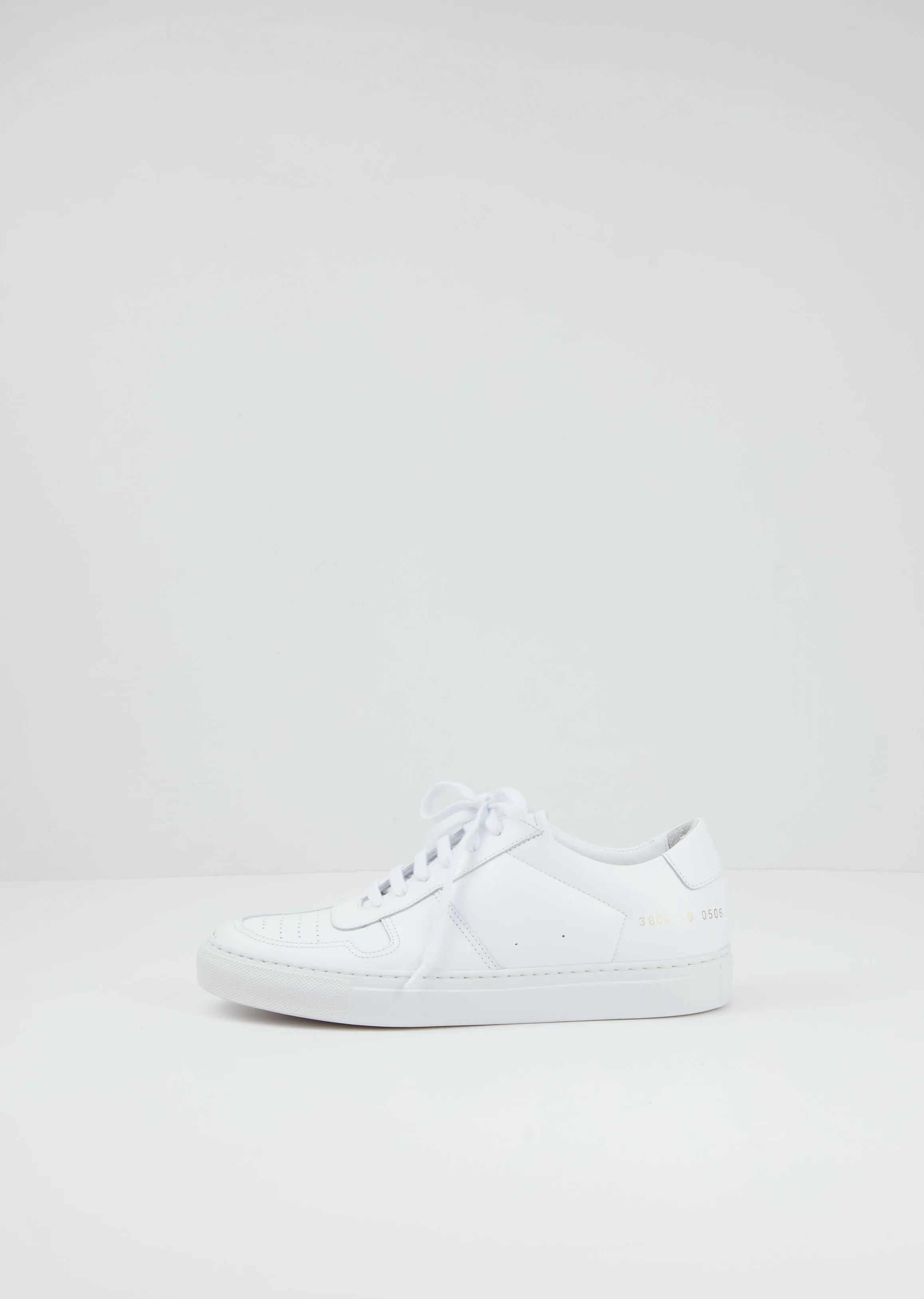 Bball Low Leather Sneakers — White