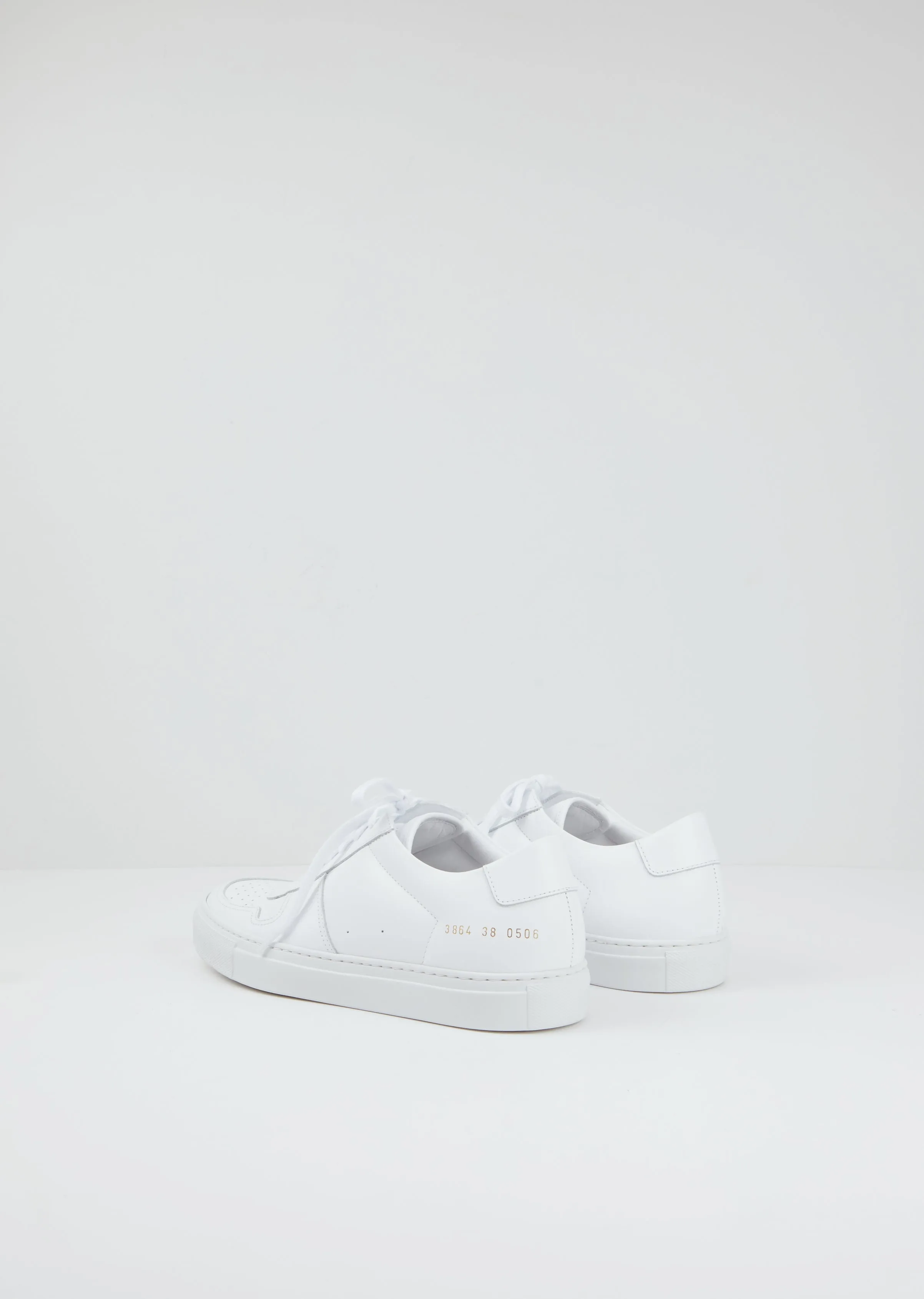 Bball Low Leather Sneakers — White