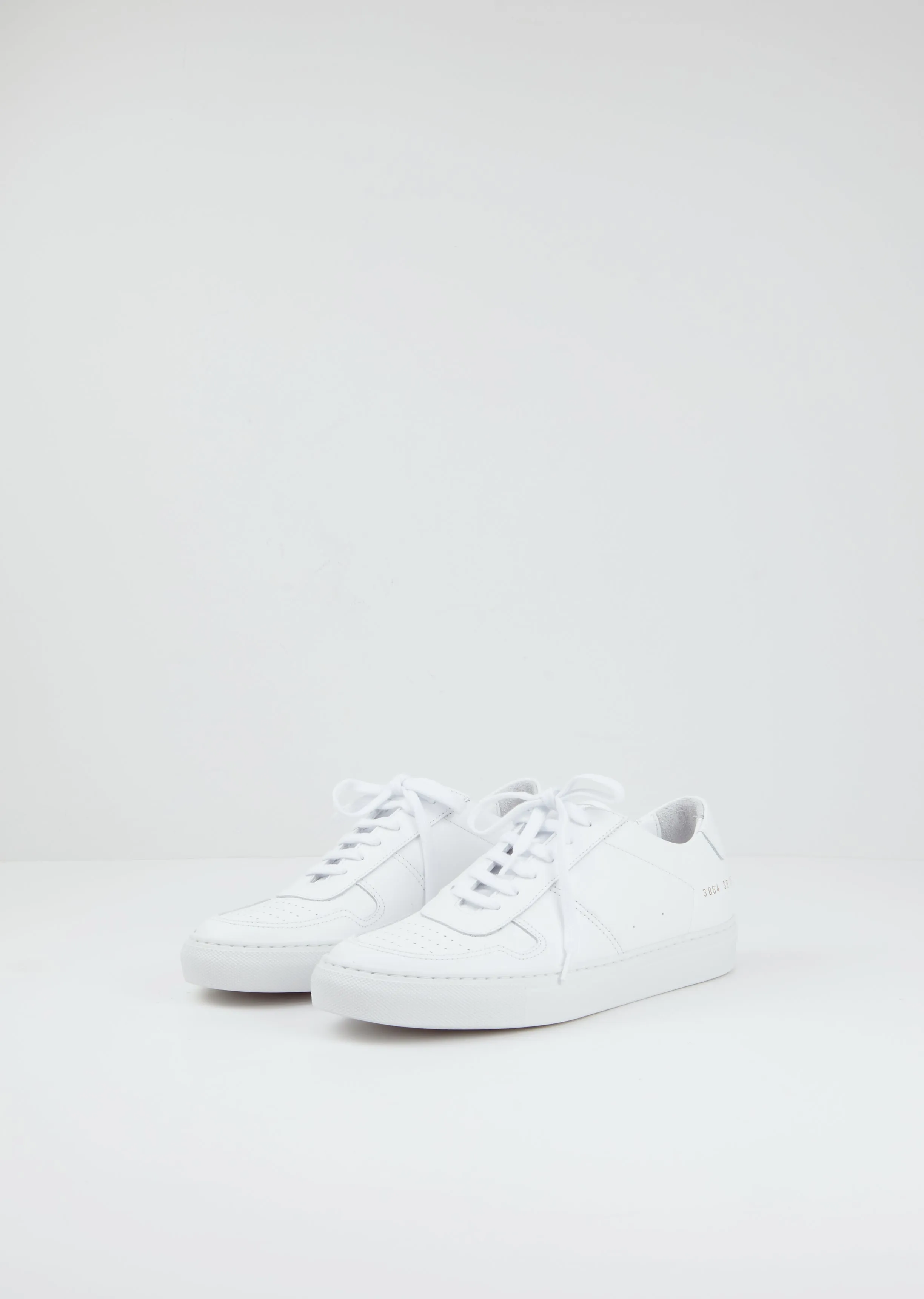 Bball Low Leather Sneakers — White