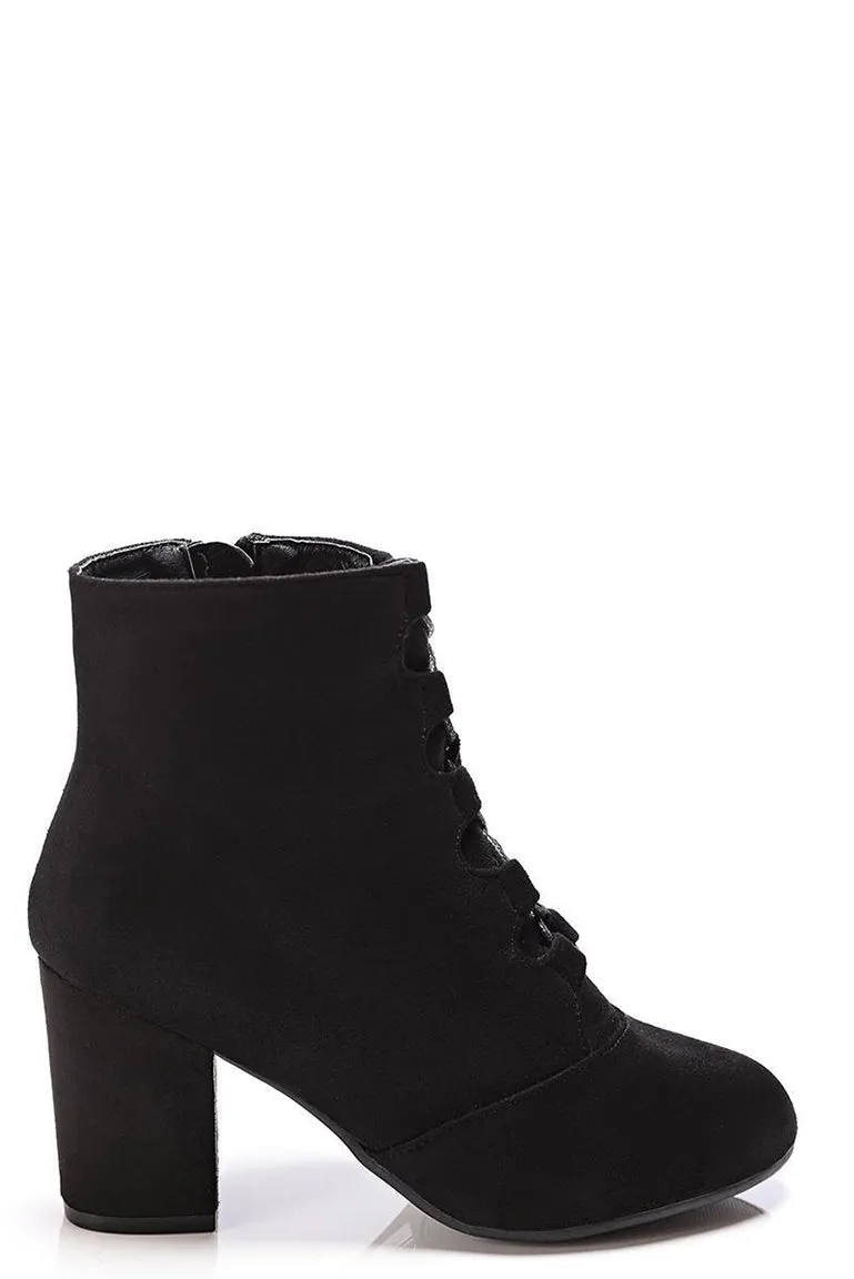 Black Lace Up Boots