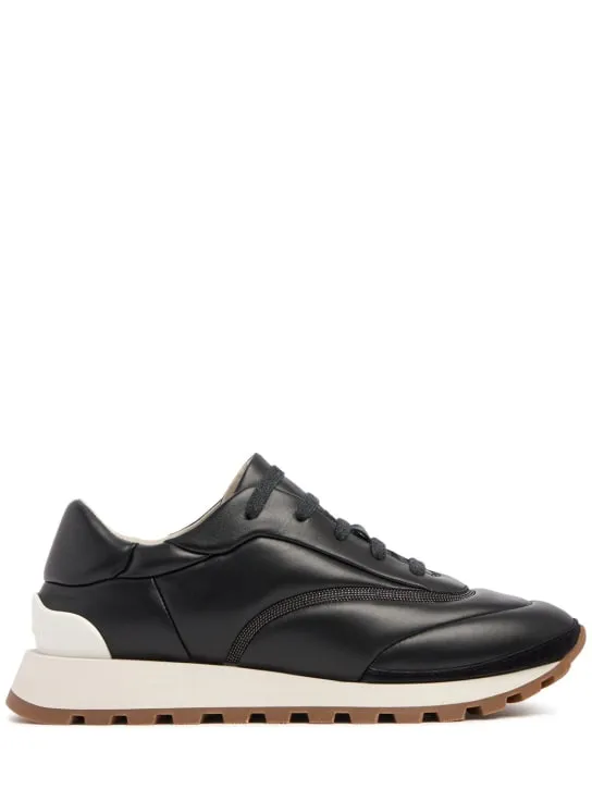 Brunello Cucinelli   Leather low top sneakers 