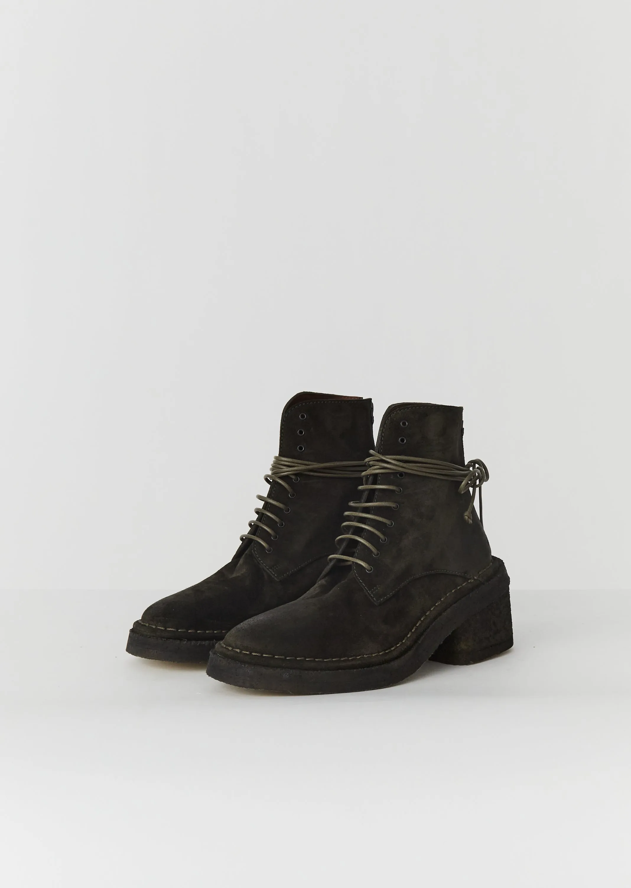 Burraccio Suede Lace Up Boots