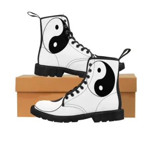 Canvas Boots AL BLUE DESIGNED ying yang