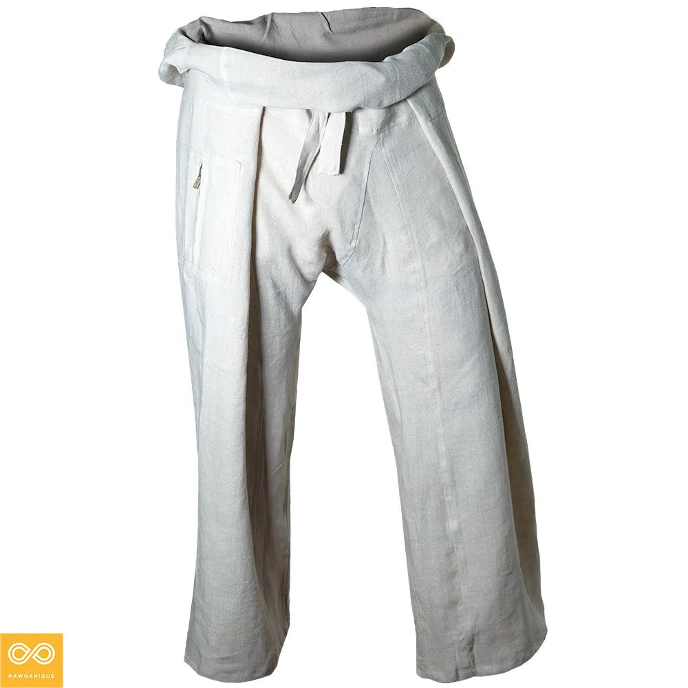 CHIANGMAI 100% Organic Hemp Thai Fisherman’s Pants (Unisex) (Closeout - Final Sale)