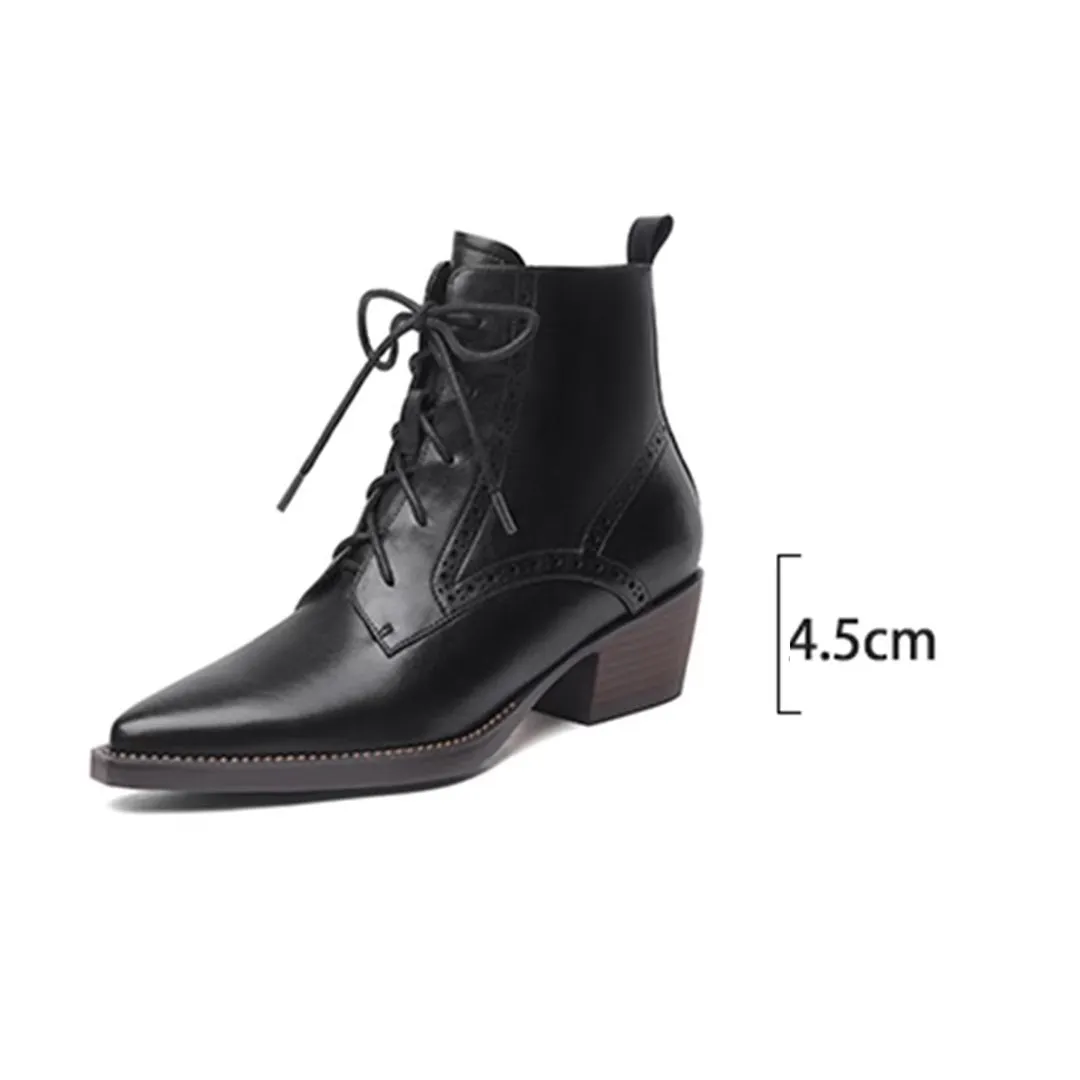 CrocIntrigue Lace-Up Leather Boots