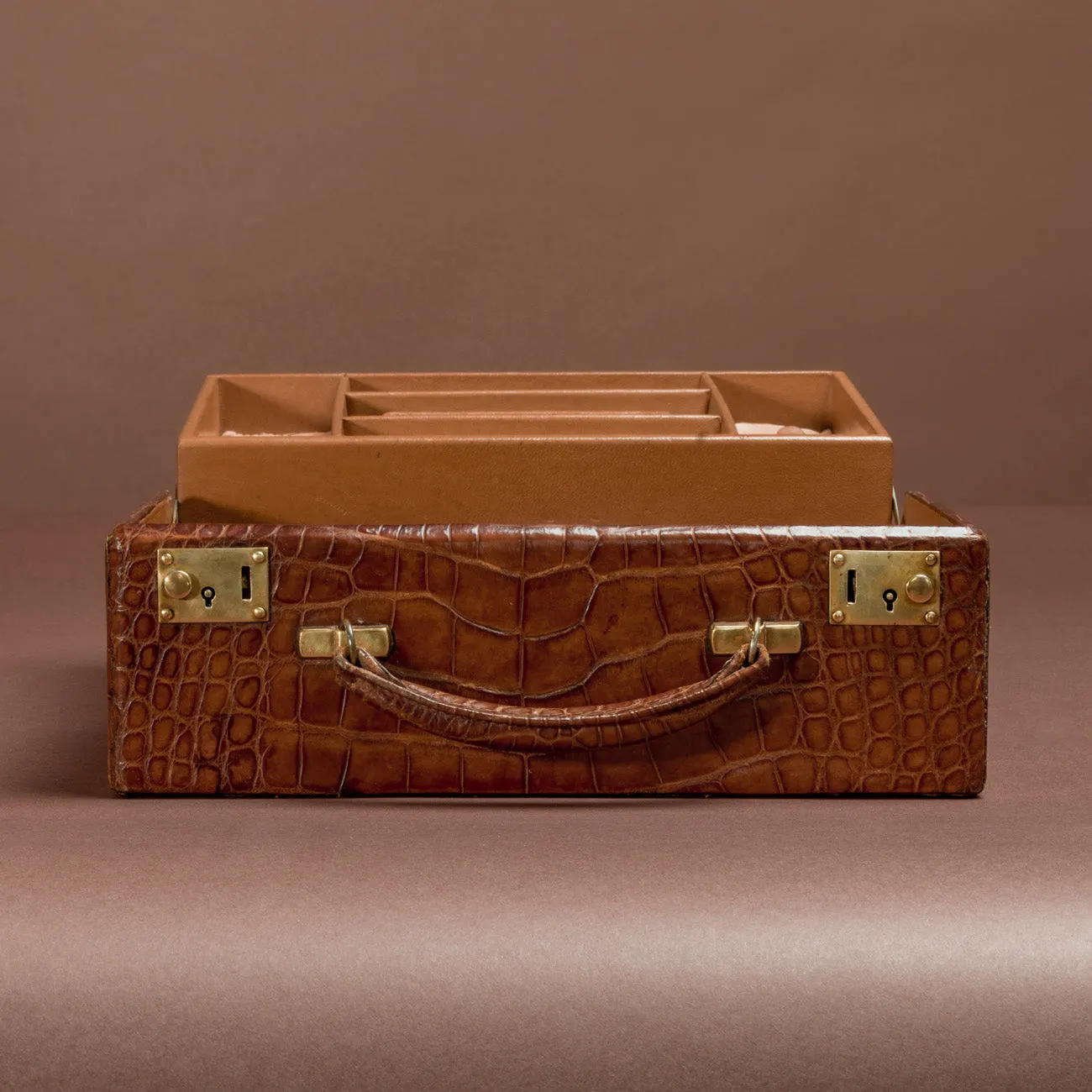 Crocodile Skin Jewellery Case