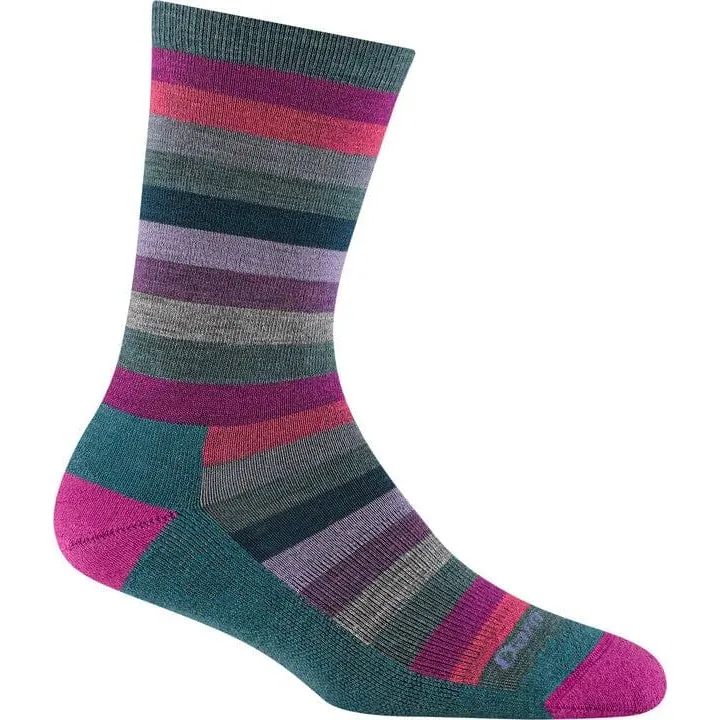 DARN TOUGH MYSTIC STRIPE CREW LIGHTWEIGHT LIFESTYLE SOCK WOMEN'S