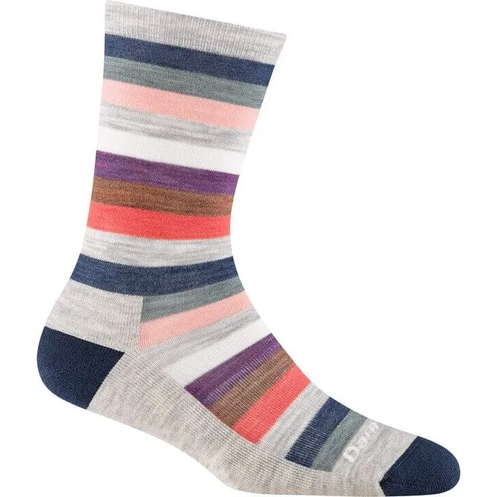 DARN TOUGH MYSTIC STRIPE CREW LIGHTWEIGHT LIFESTYLE SOCK WOMEN'S