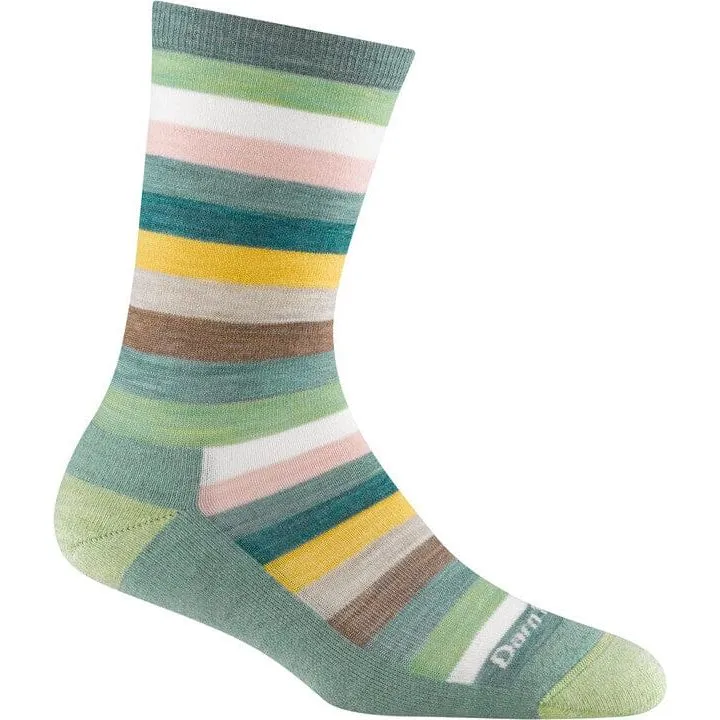 DARN TOUGH MYSTIC STRIPE CREW LIGHTWEIGHT LIFESTYLE SOCK WOMEN'S