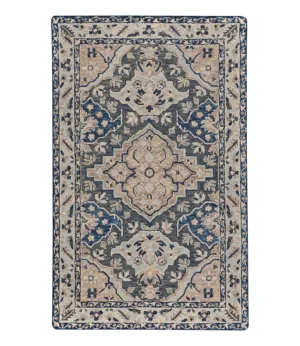 Diamond Floral Wool Tufted Rug