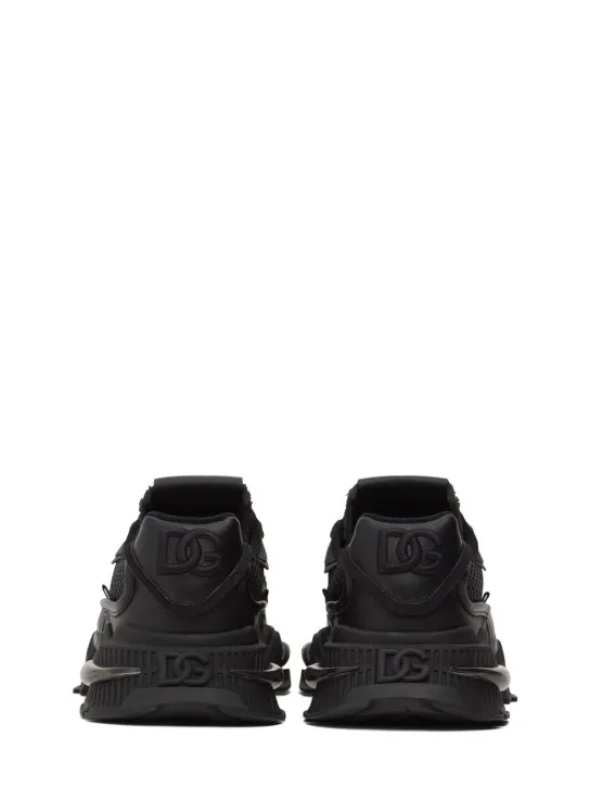 Dolce&amp;Gabbana   Airmaster leather &amp; tech sneakers 