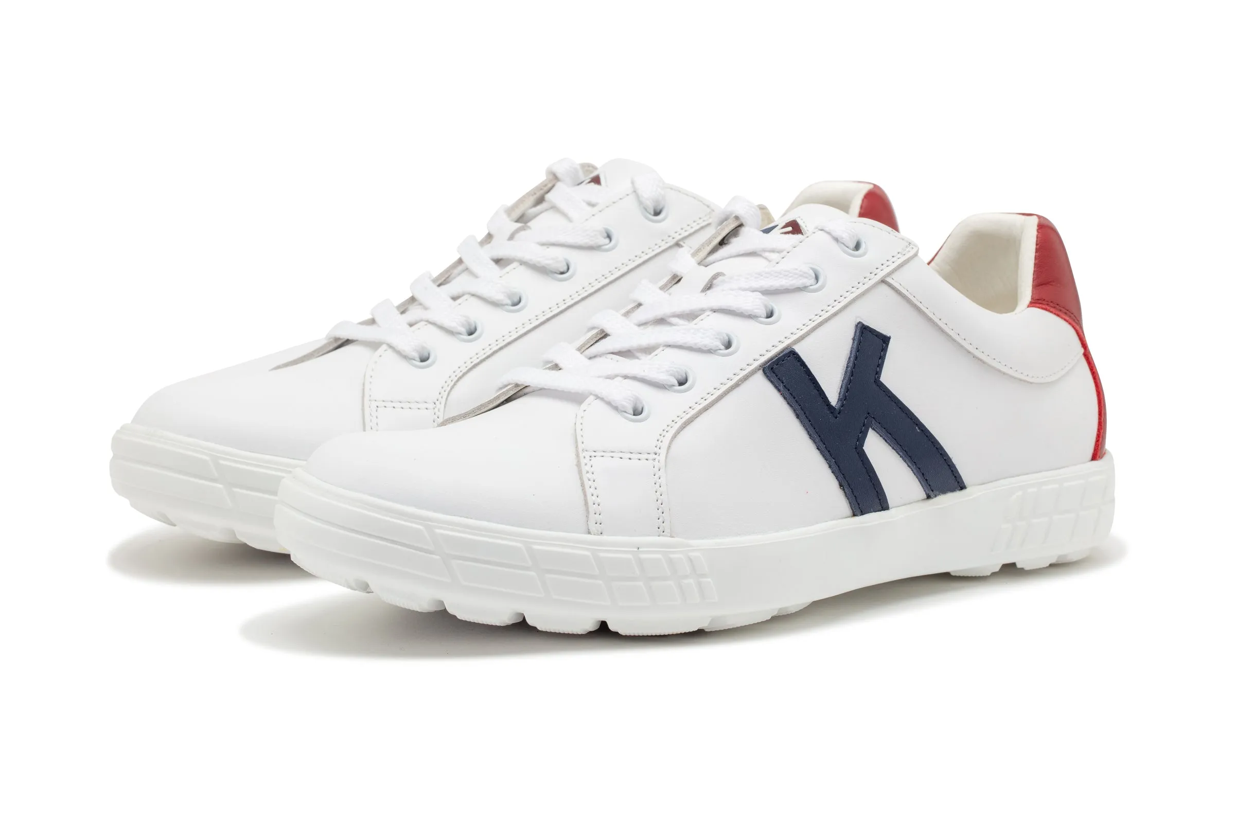 Drive 07   White|Red   Men's Golf Shoes   D007 02