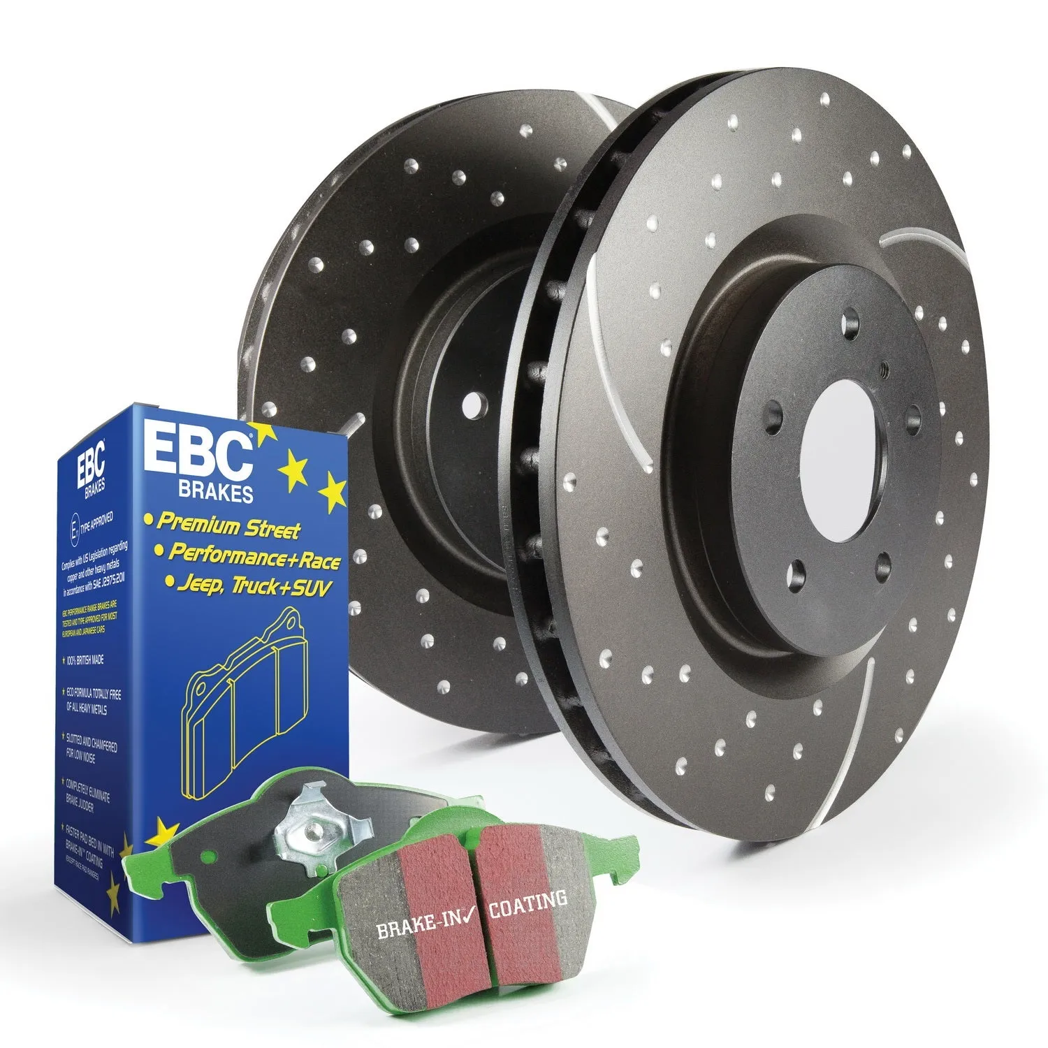 EBC Brakes S10KR1191 S10 Kits Greenstuff 2000 and GD Rotors