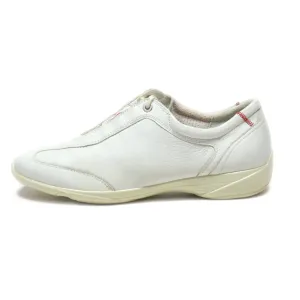 Ecco Lace Ups Leather White Colour For Women