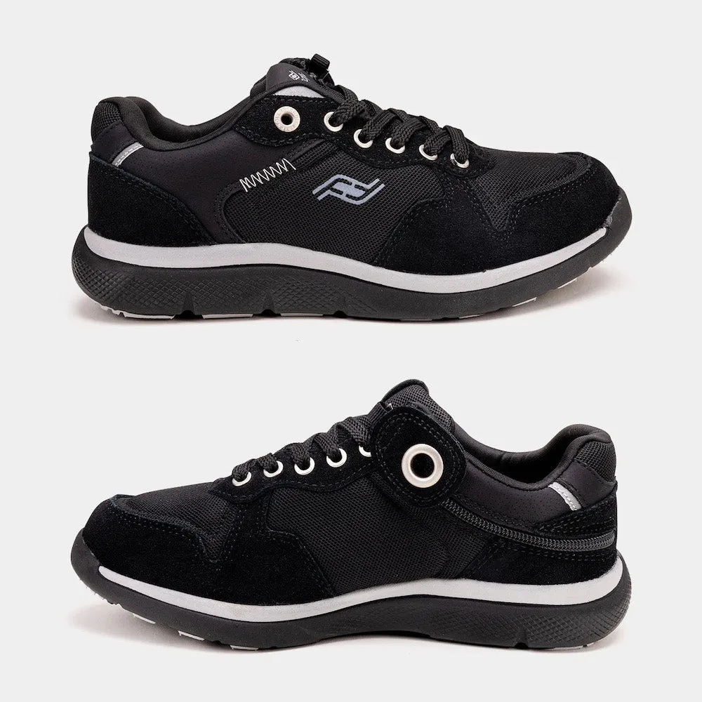 Excursion shoe, black low-top, women