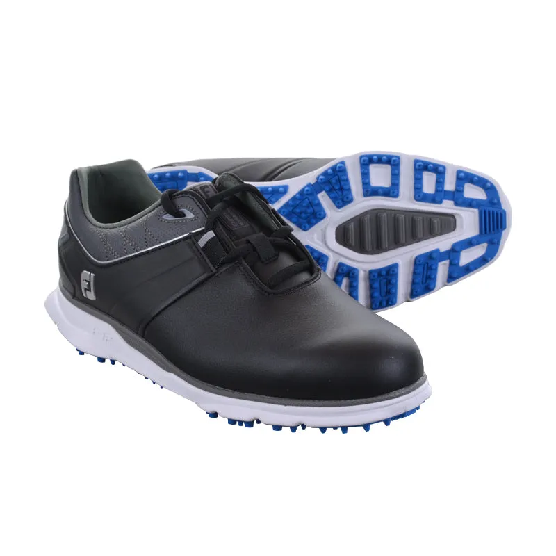 FOOTJOY Pro Men's Spikeless Shoes (Black/Charcoal/Light Blue)