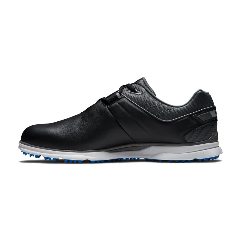 FOOTJOY Pro Men's Spikeless Shoes (Black/Charcoal/Light Blue)