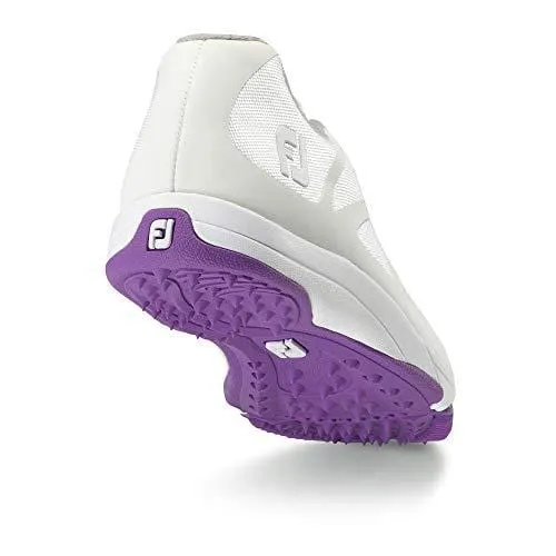 FootJoy Women's Leisure-Previous Season Style Golf Shoes White 7 M Purple, US