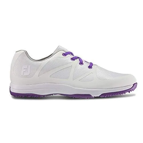 FootJoy Women's Leisure-Previous Season Style Golf Shoes White 7 M Purple, US