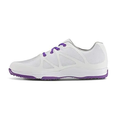 FootJoy Women's Leisure-Previous Season Style Golf Shoes White 7 M Purple, US