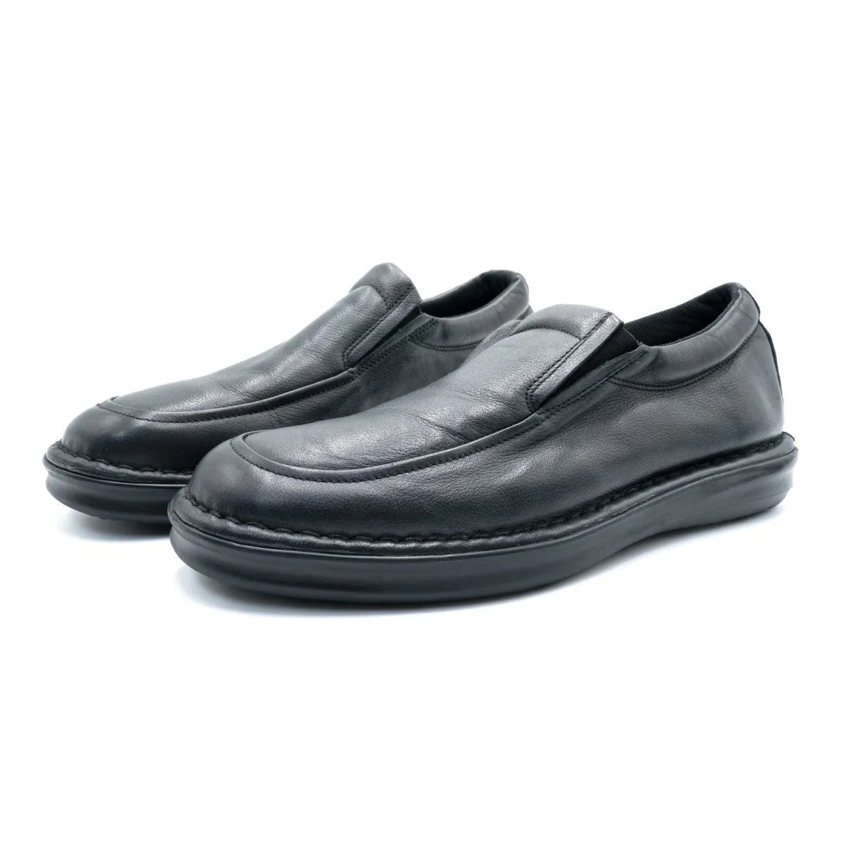 Frau Fx Slip On Loafers Leather Black Colour For Men