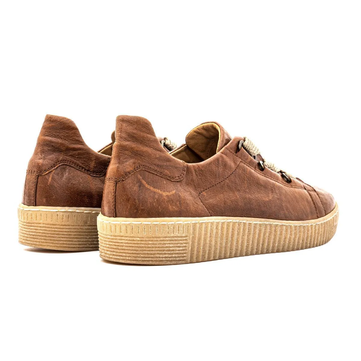 Gabor Lifestyle Low-Top Sneakers Suede Brown Colour For Women