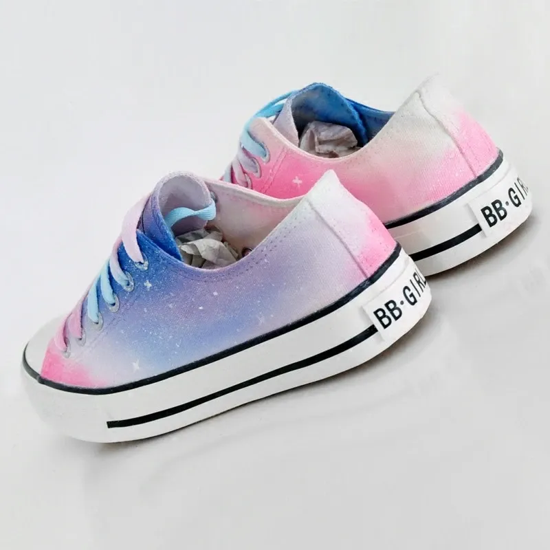 Galaxy Gradient Hand Painted Shoes AD11029